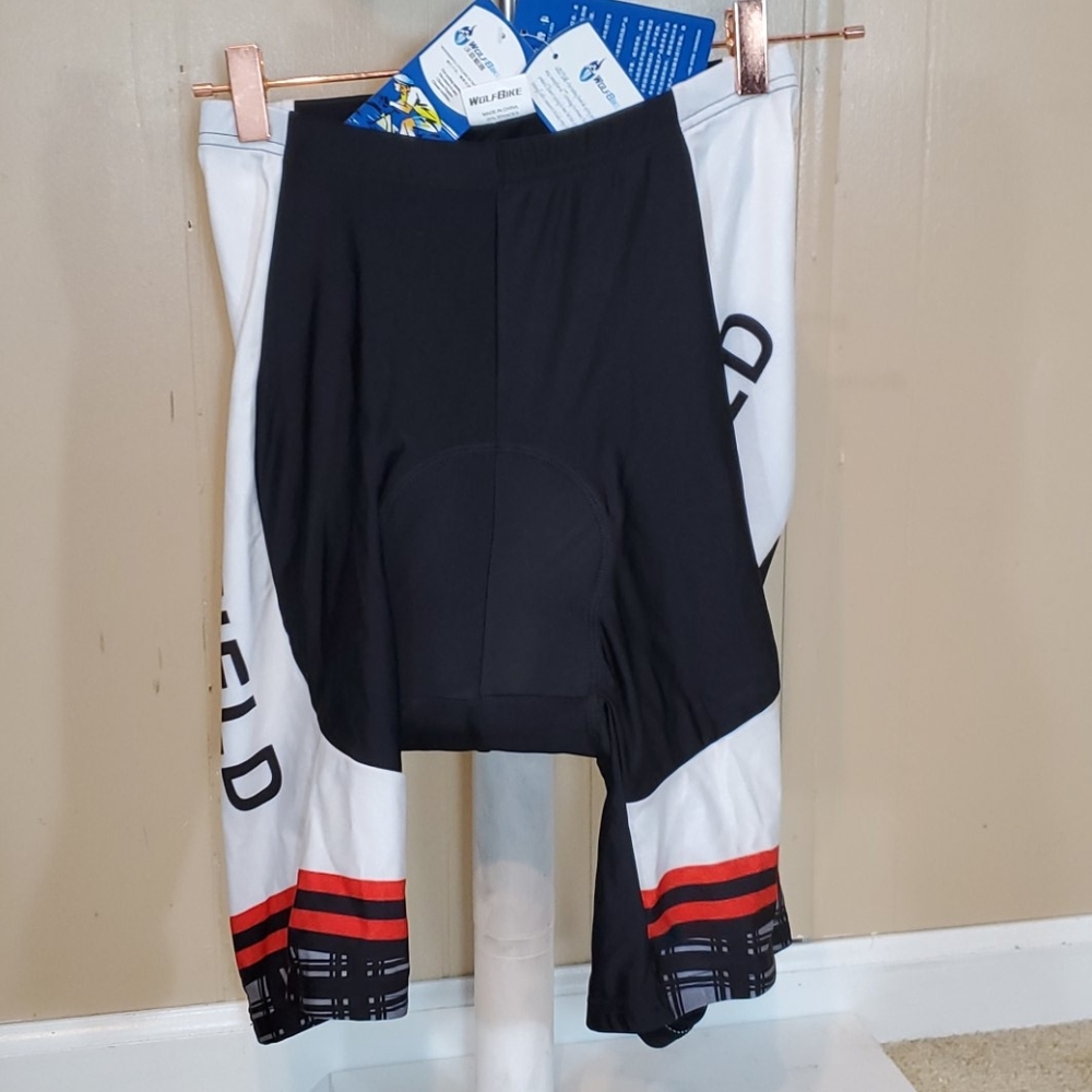 Wolf Bike Red, Black & White Biking Short